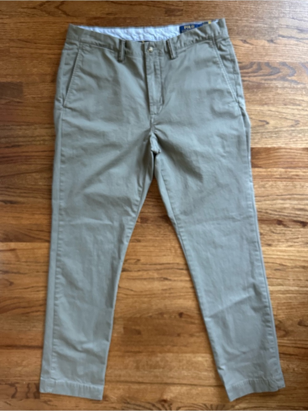 VTG  Polo Ralph Lauren Pants Mens 34x34 (33) Sage Green Chino Twill Trousers 90s